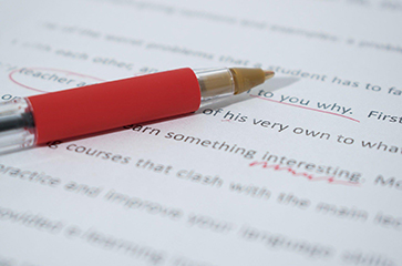 Professional editing services